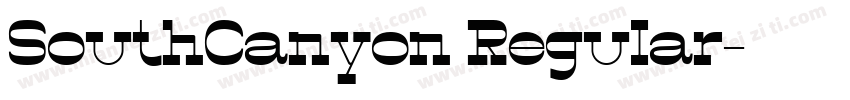 SouthCanyon Regular字体转换
